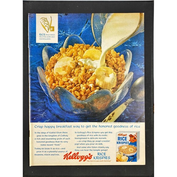 Kellogg's Rice Krispies "So Crisp they go Snap Crackle Pop!" Vtg Print Ad 1964 - Picture 3 of 3